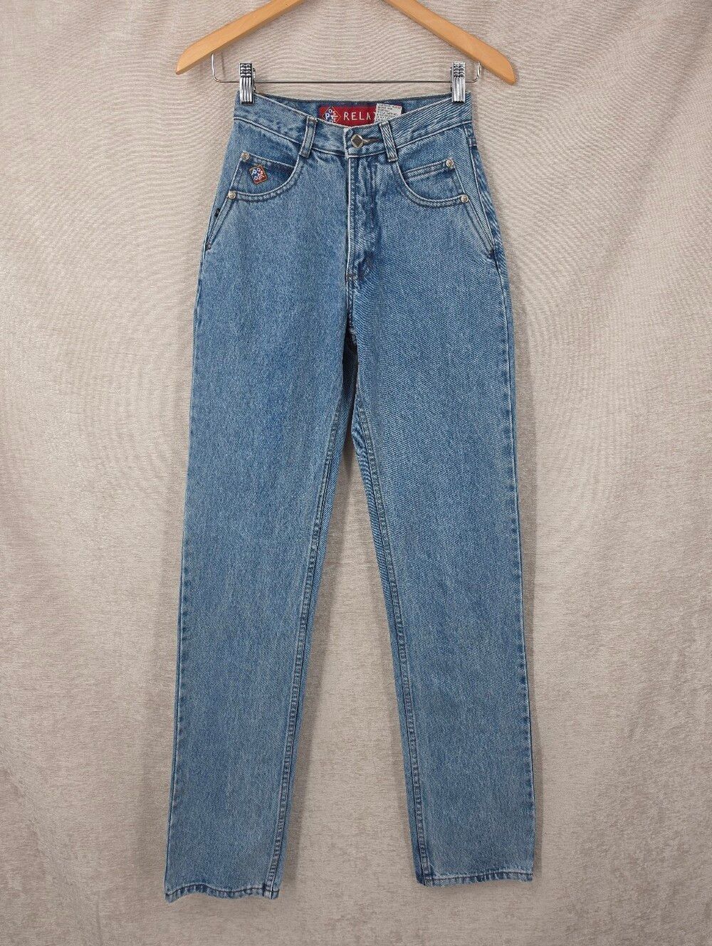 Posted Vintage High-Rise Straight Leg Western Jeans Inseam 35.5" Tall Length